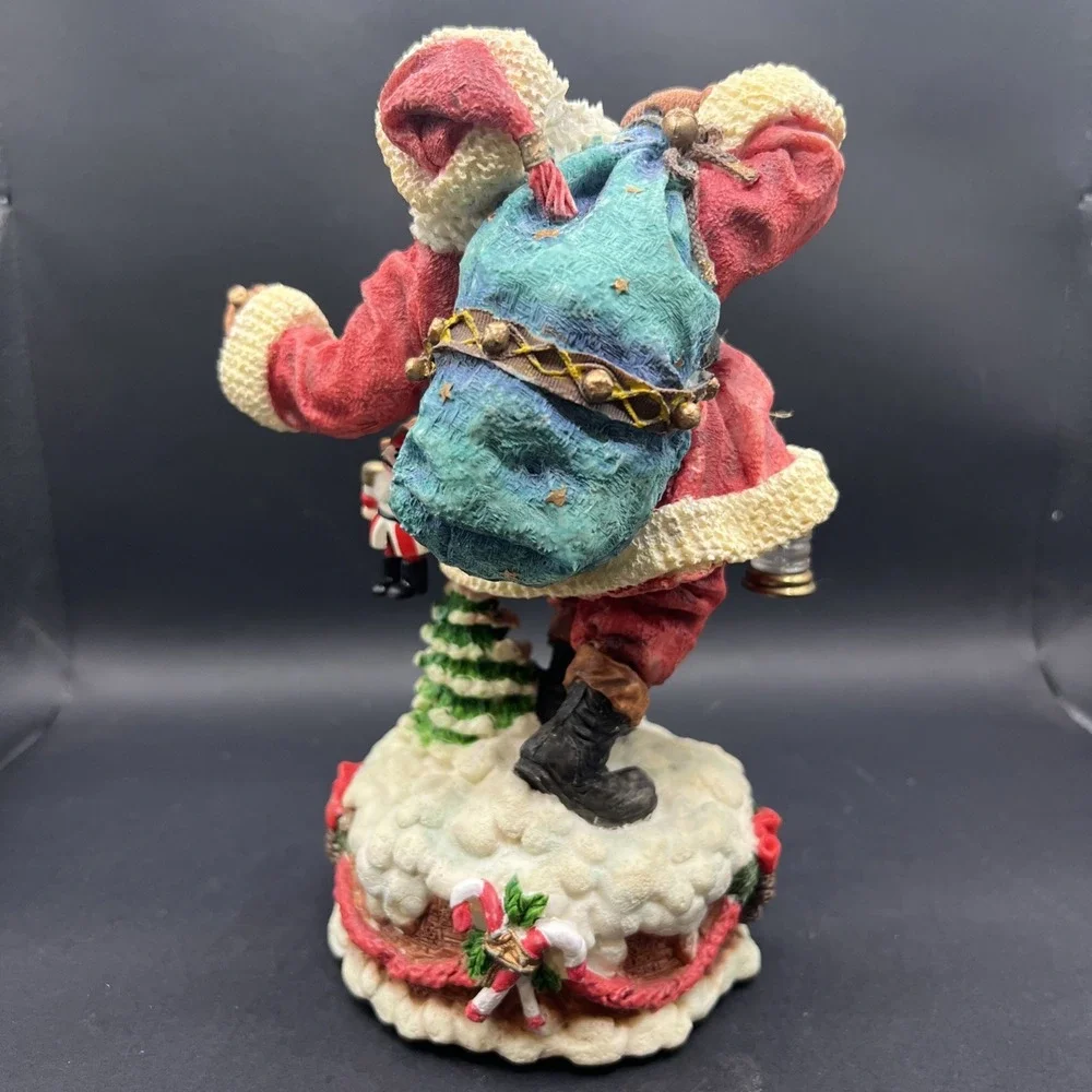 Vintage San Francisco Music Box Co Santa Claus Figurine w/ Box Works Perfectly